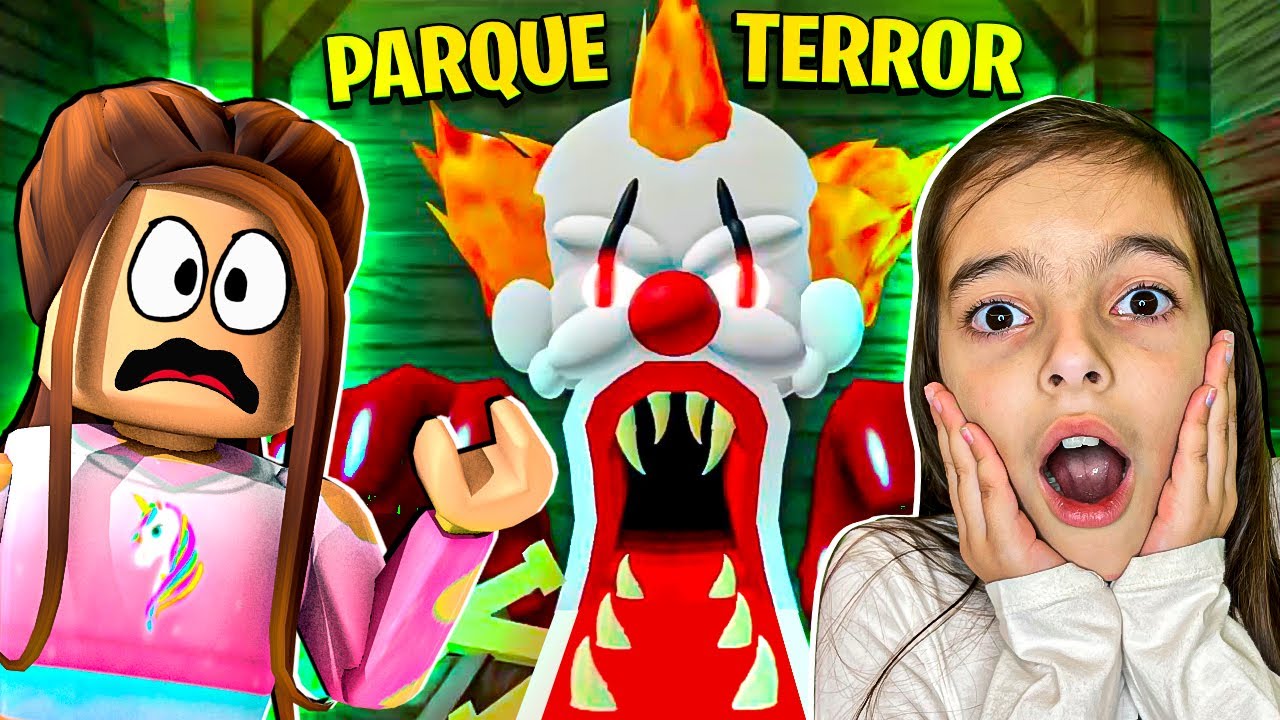 Roblox 😱 ESCAPAMOS DO PARQUE DE DIVERSÕES DO TERROR 🎮 Escape The Carnival of Terror Obby LAURINHA