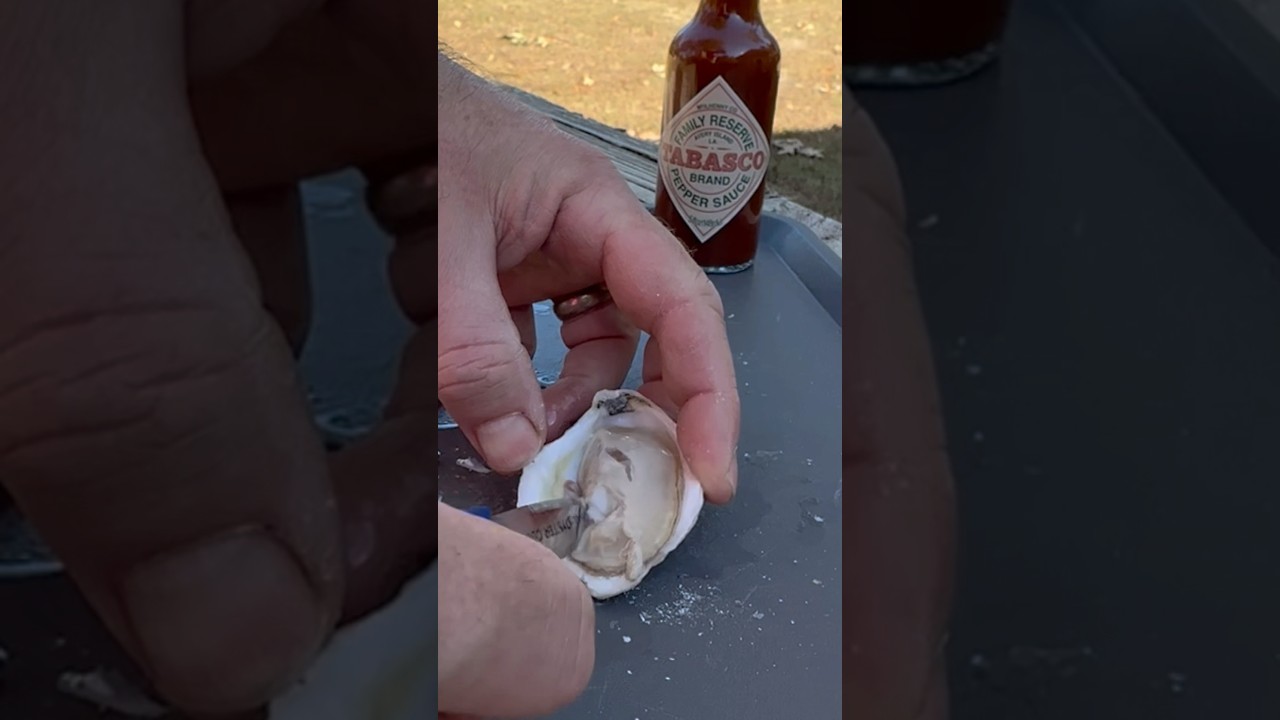 Family Reserve Tabasco? On an Oyster? #seafood #oysters #hotsauce