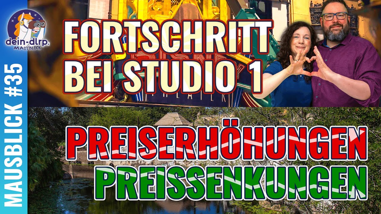 Baufortschritt in Studio 1, My Royal Dream nicht mehr exklusiv, Preiserhöhungen in Walt Disney World