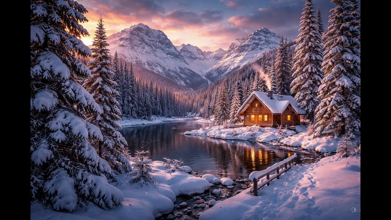 Peaceful Winter Ambience ❄️ 静かな雪景色と音楽 | Atmosfera Invernale Rilassante