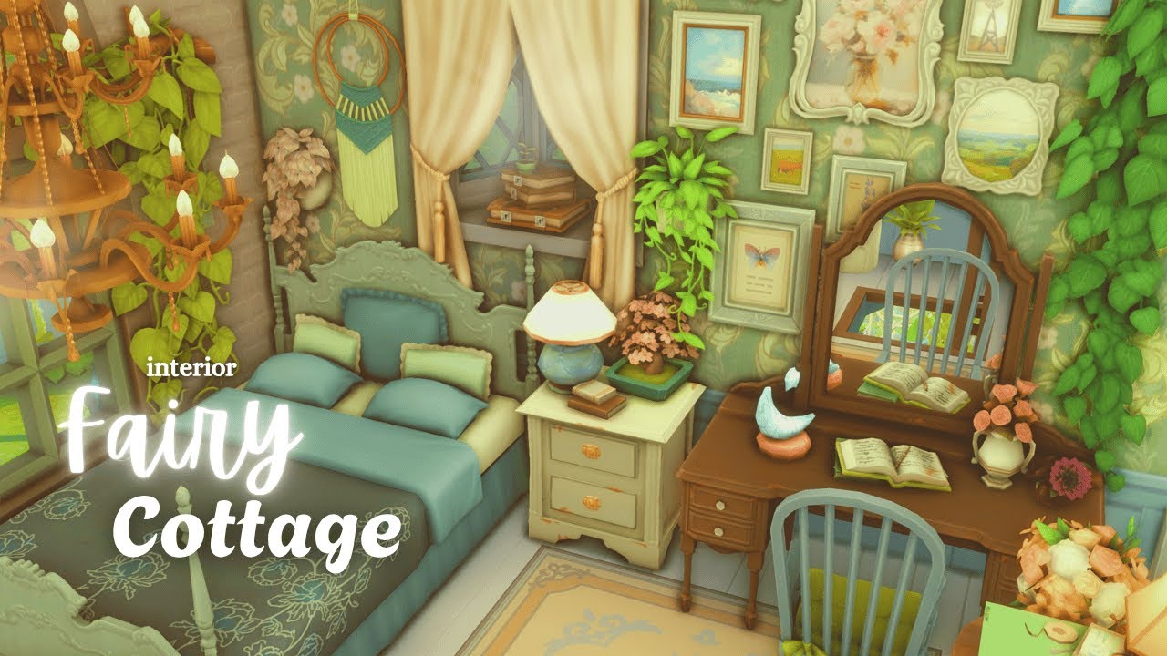 Fairy Cottage 🧚🏼‍♂️🌸 - Interior | The Sims 4 | Relaxing Speedbuild