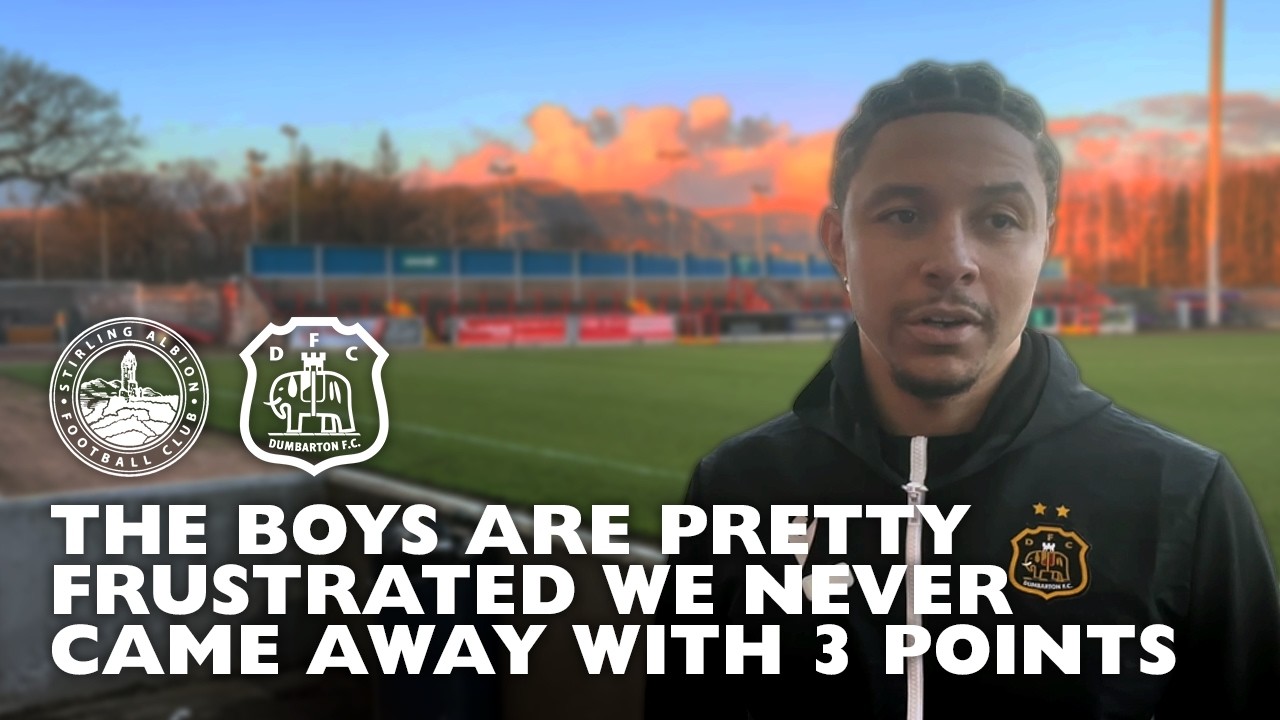 Leighton McIntosh | Post-Match Interview | Stirling Albion 1-1 Dumbarton | William Hill League 2