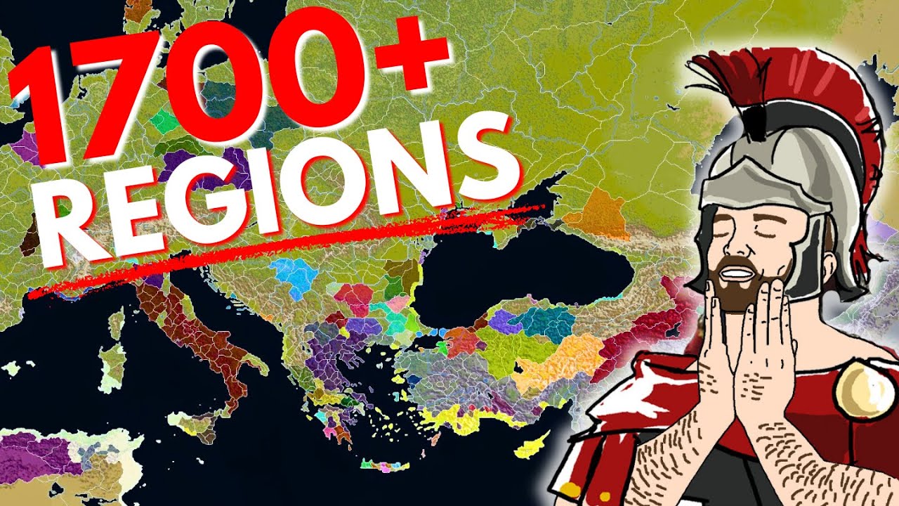 BEHOLD! THE LARGEST TOTAL WAR MAP EVER! - 1700+ Regions - RTR Imperium Surrectum v0.6 Map Showcase!
