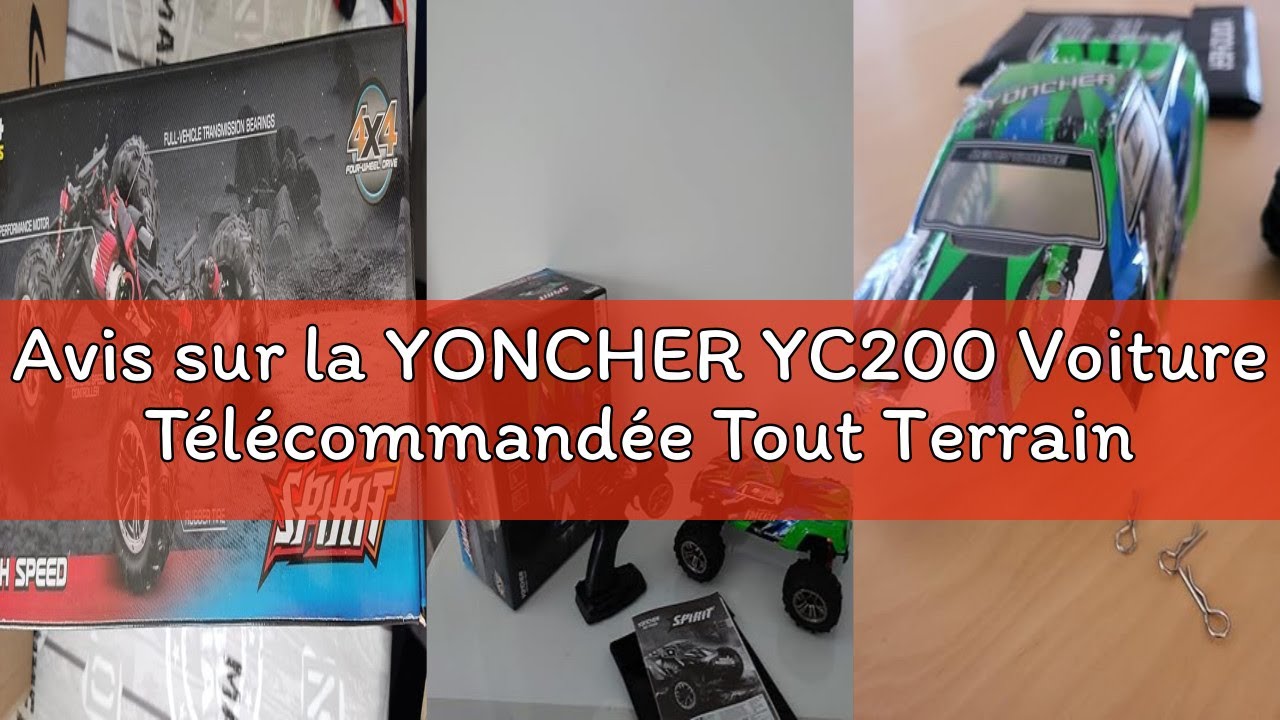 Avis sur la YONCHER YC200 Voiture Télécommandée Tout Terrain Adulte, 1/16 45+km/h RC Voiture, 2.4GHz