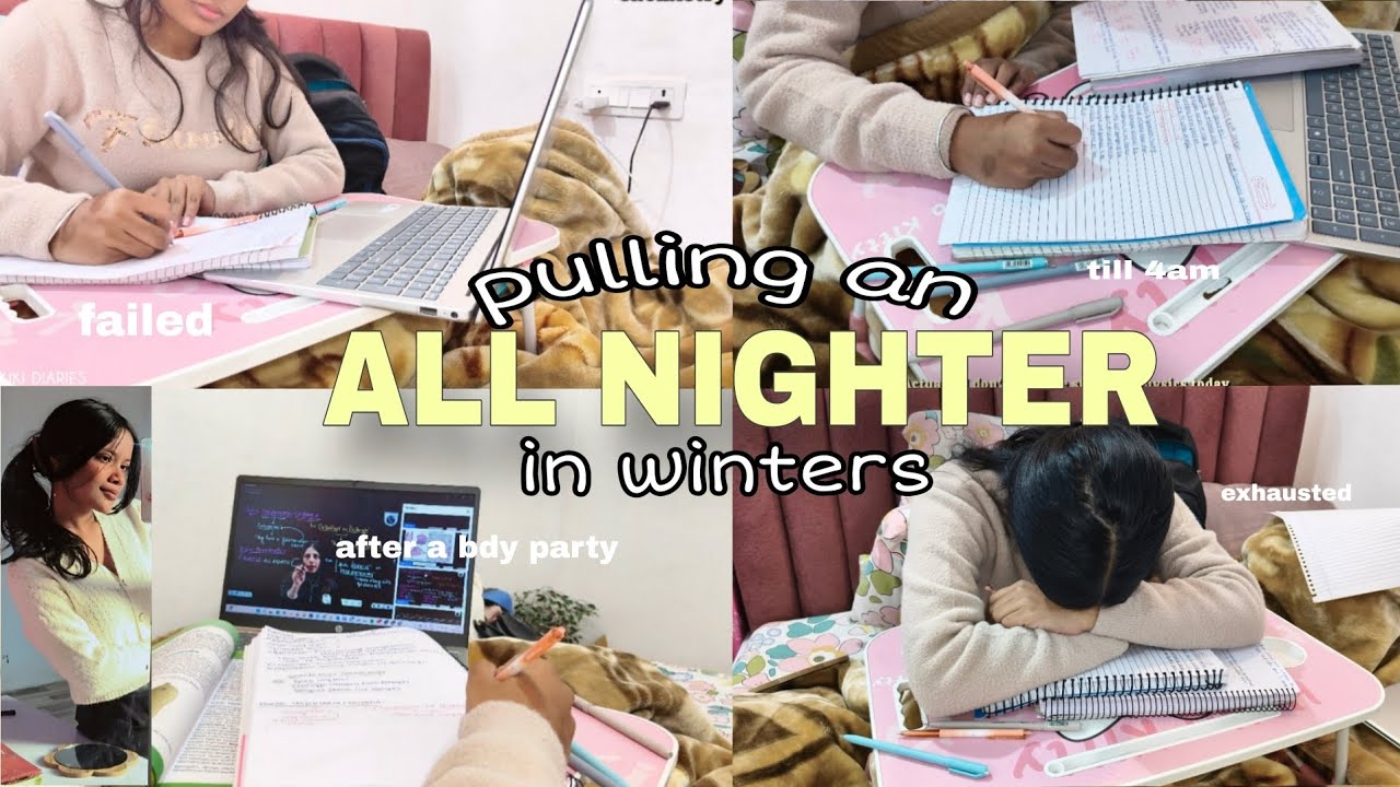 TRIED PULLING AN ALL NIGHTER in winters (8°C)*failed*😭💔