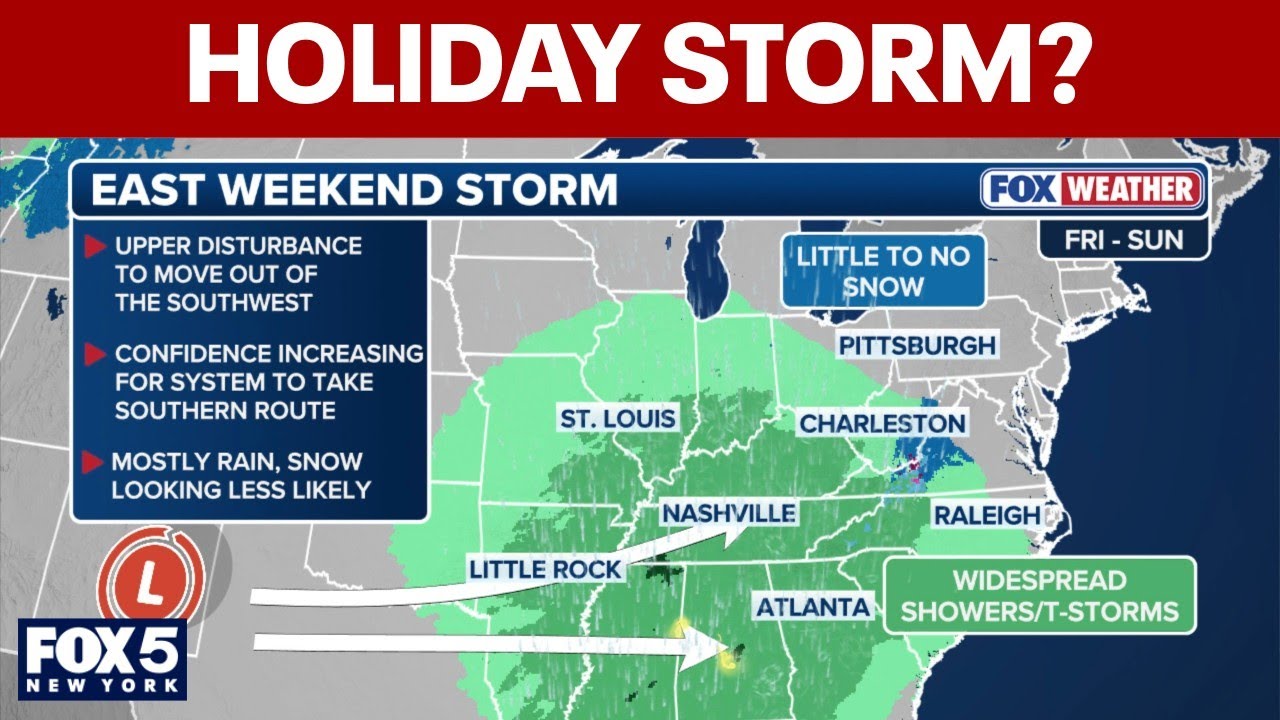 Tracking potential storm ahead of Presidents' Day
