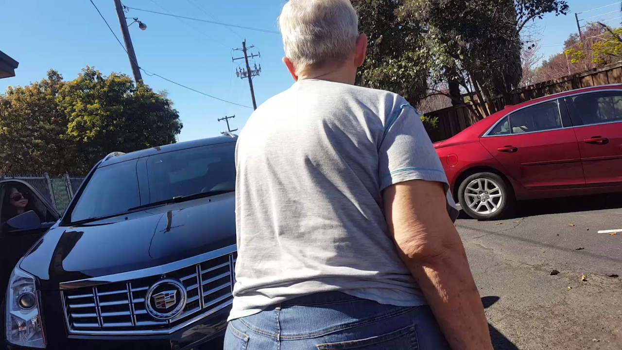 Grandson suprises his grandma with a Cadillac