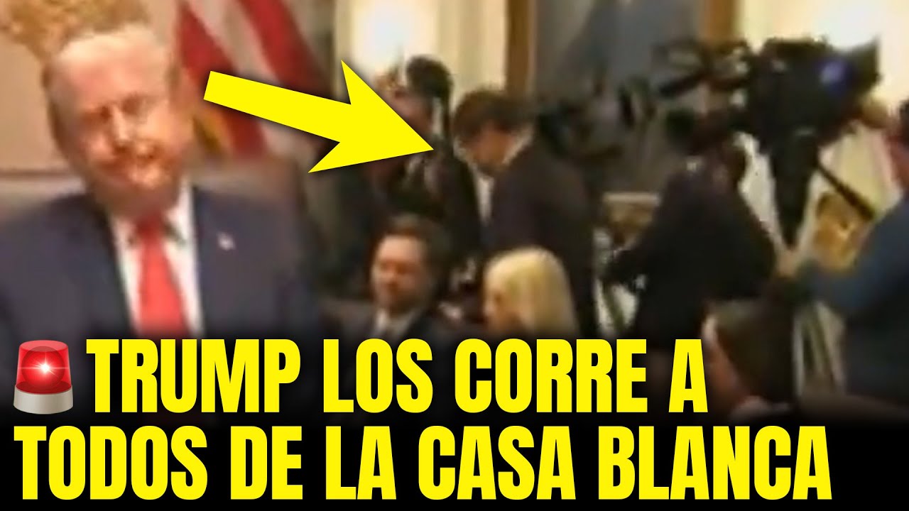 TRUMP ESTALLA y EXPULSA a la PRENSA en plena reunión de gabinete