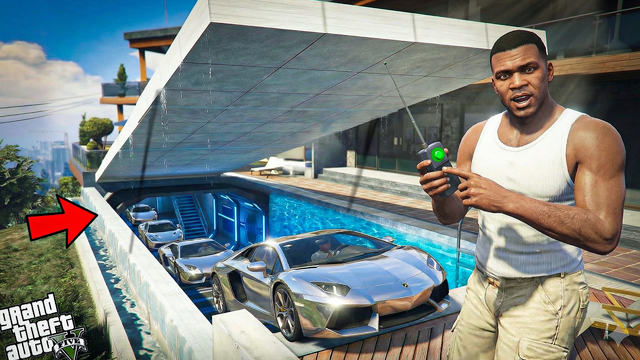 Franklin Search For The Most Secret Garage Base Ever in GTA 5 !