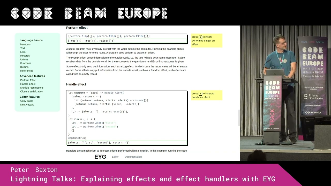 LT: Explaining Effects and Effect Handlers with EYG - Peter Saxton | Code BEAM Europe 2024