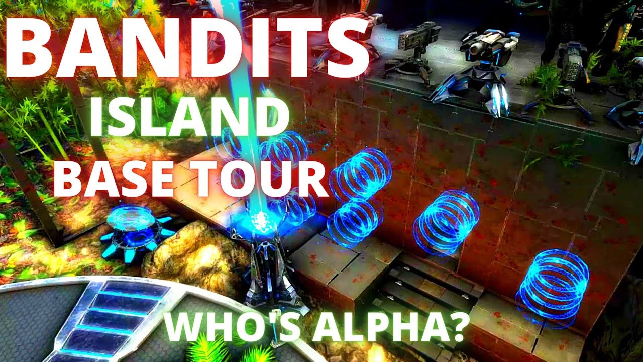 Ark hunter cave | Island base tour | ark pvp | Ark survival evolved