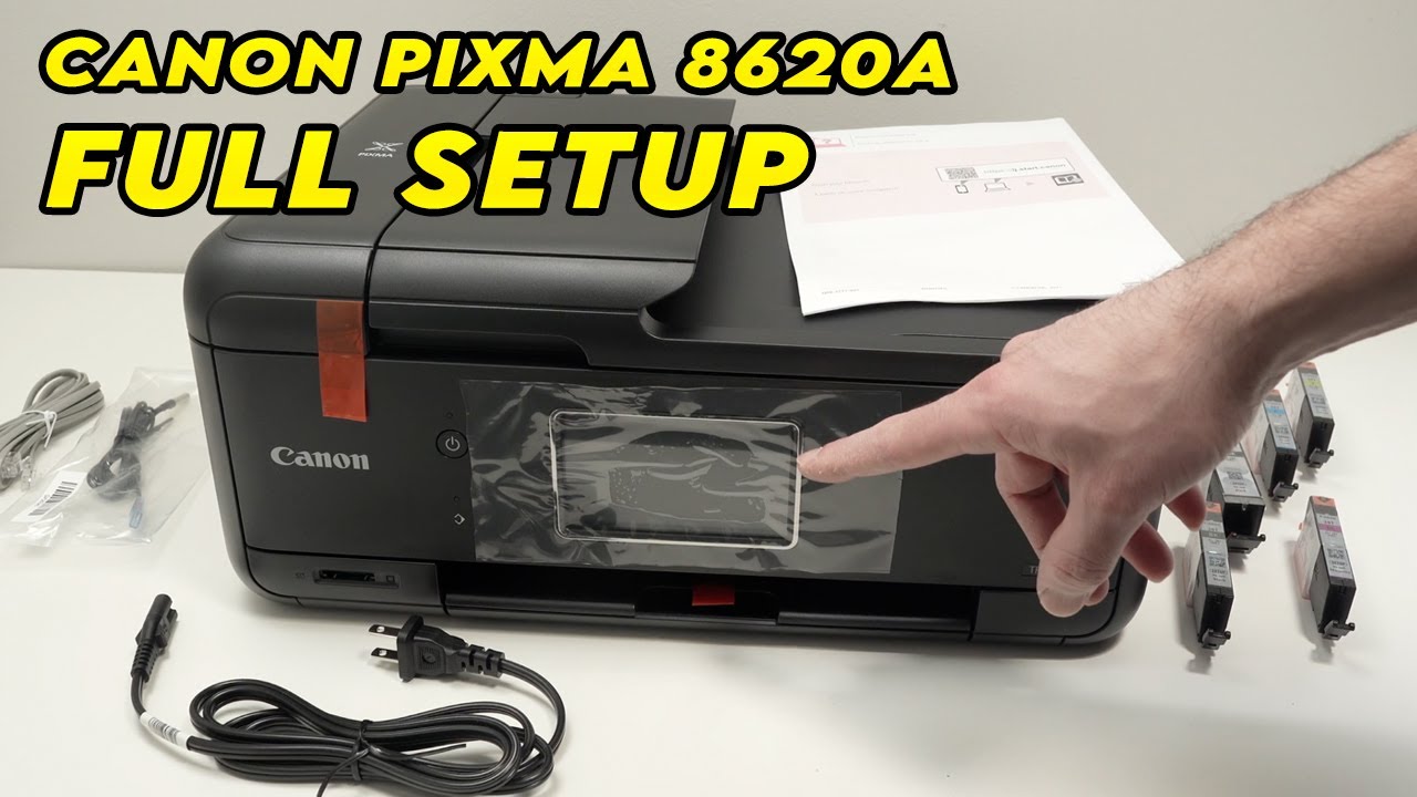 Как настроить Wi-Fi. Как подключить принтер Canon Pixma TR8620a и TR8622 к ПК.