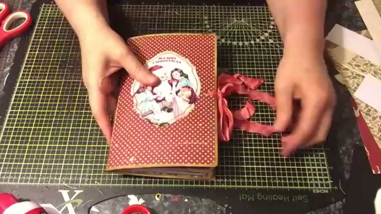 Vintage Christmas junk journal 8x5