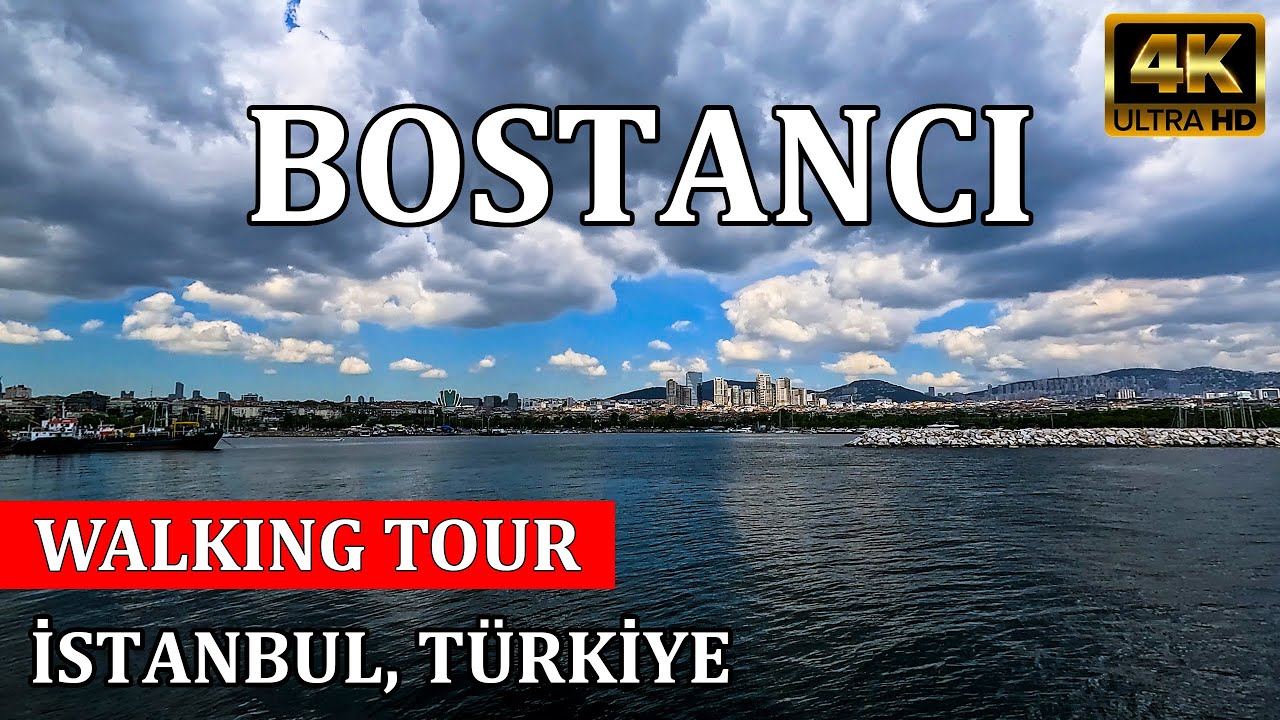 Bostancı Sahil, Kadıköy, Istanbul (Türkiye) 4K | Yürüyüş Turu - Walking Tour