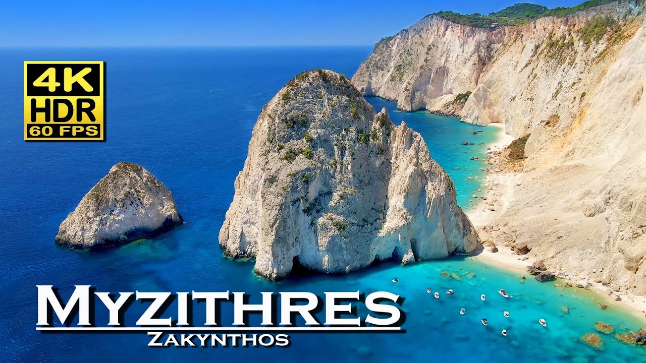 Myzithres Viewpoint Кери, Закинф, Греция в 4K 60fps HDR 💖 Лучшие места 👀, пешеходная экскурсия