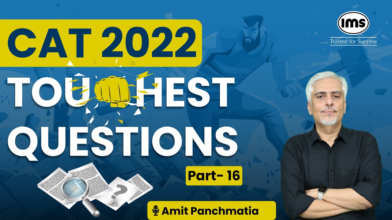 CAT 2022 Slot 3 Quant Question | CAT 2025 Preparation | Amit Panchmatia
