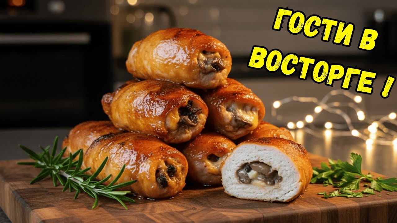 ГОСТИ В ВОСТОРГЕ! Теперь готовлю только такие КУРИНЫЕ РУЛЕТЫ под глазурью.