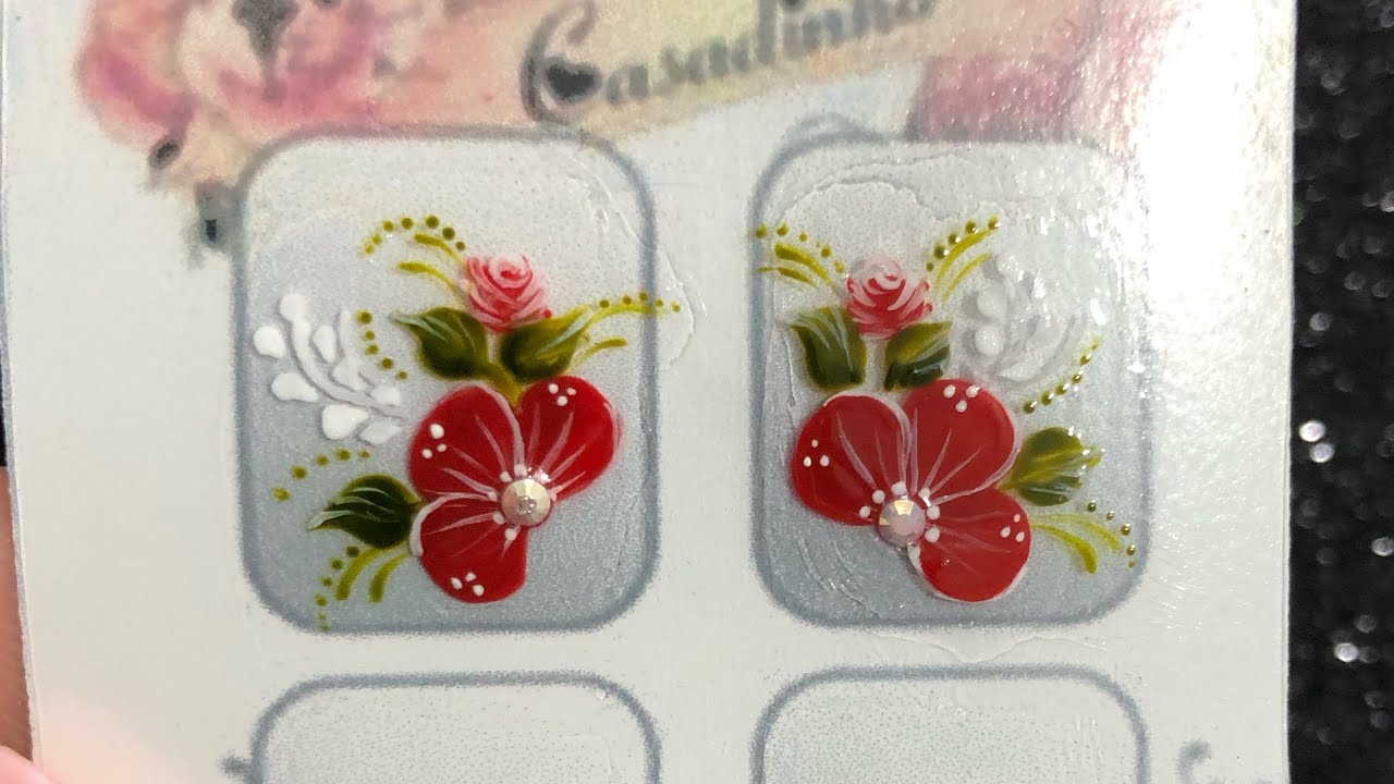 Inspiração para o Natal : flor vermelha 🎅Colab com outras adesivetes ✅