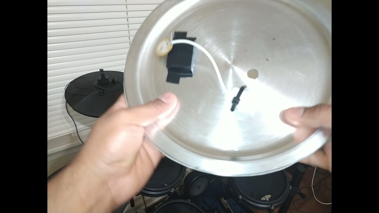 Como hacer un platillo casero  para batería electrónica