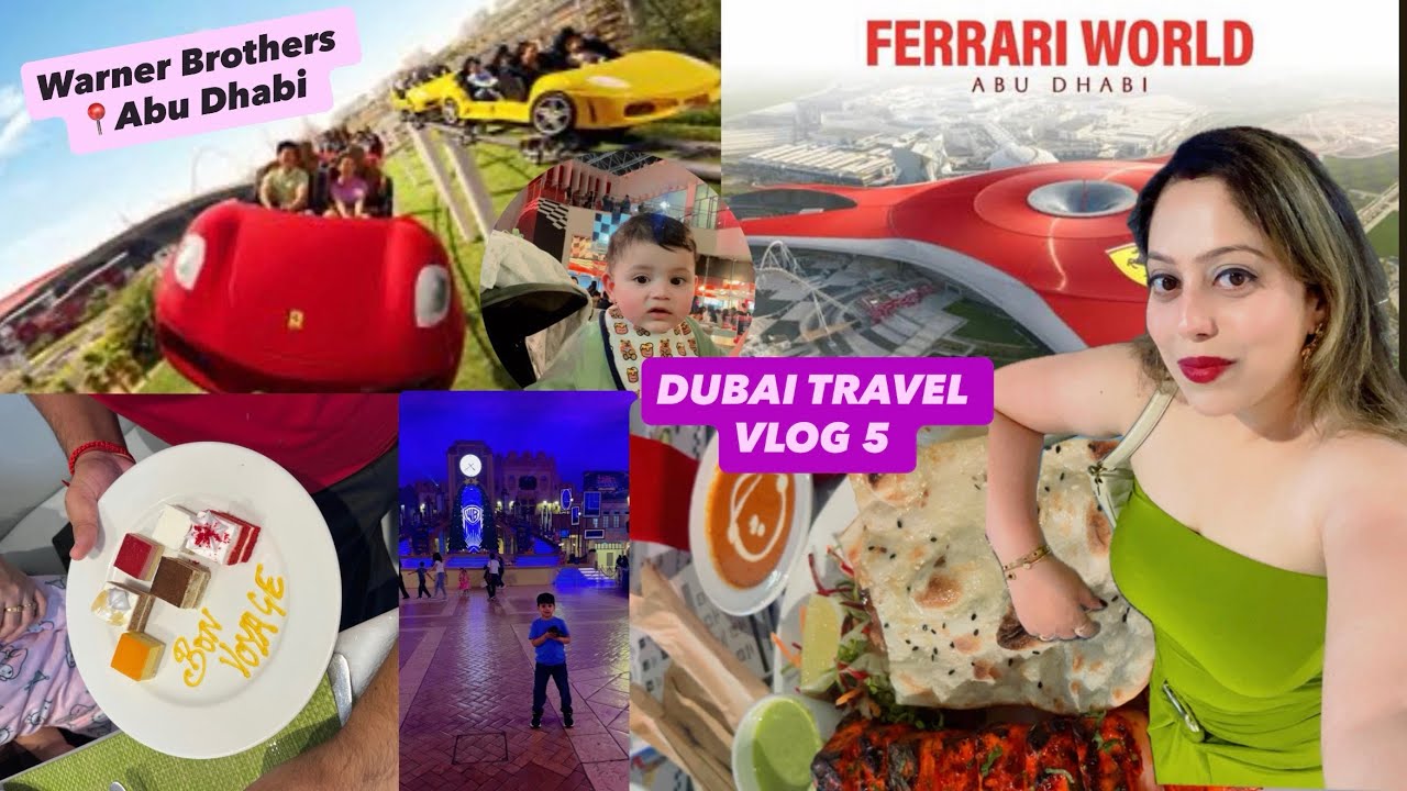 ABU DHABI DAY TRIP FROM DUBAI || FERRARI WORLD 🚗😃 || WARNER BROTHER ✈️😄📍