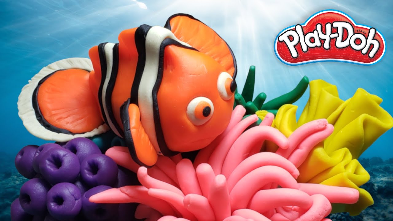 How to make Playdoh Nemo (cute clown fish from Finding Nemo)