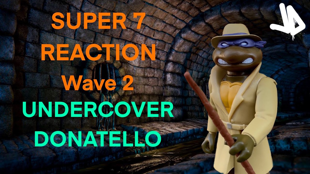 TMNT Super 7 REACTION Wave 2 - Undercover Donatello - Action Figure Review !