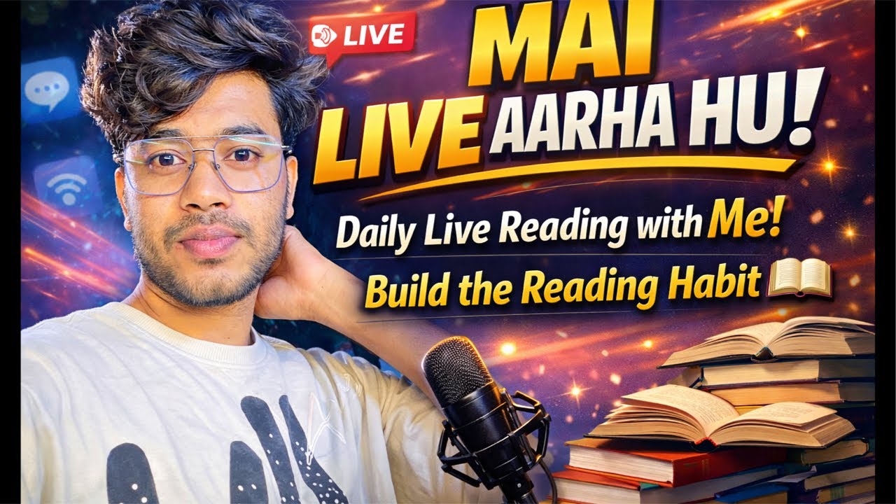 Daily Live Reading with Me | Lets Join and Build the Vibe of Reading… | Mr Nasify