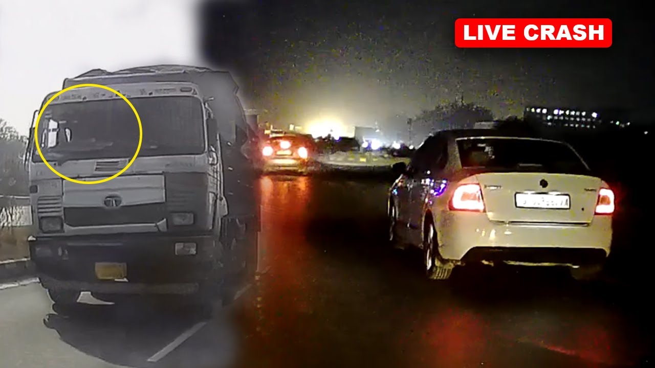 Skoda Saved Whole Family in Dangerous Crash 😱 Truck Driver ran away