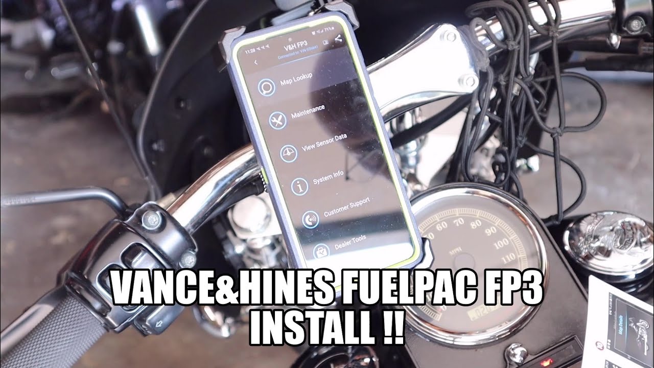 Установка Vance&Hines Fuelpac FP3 на ночном поезде