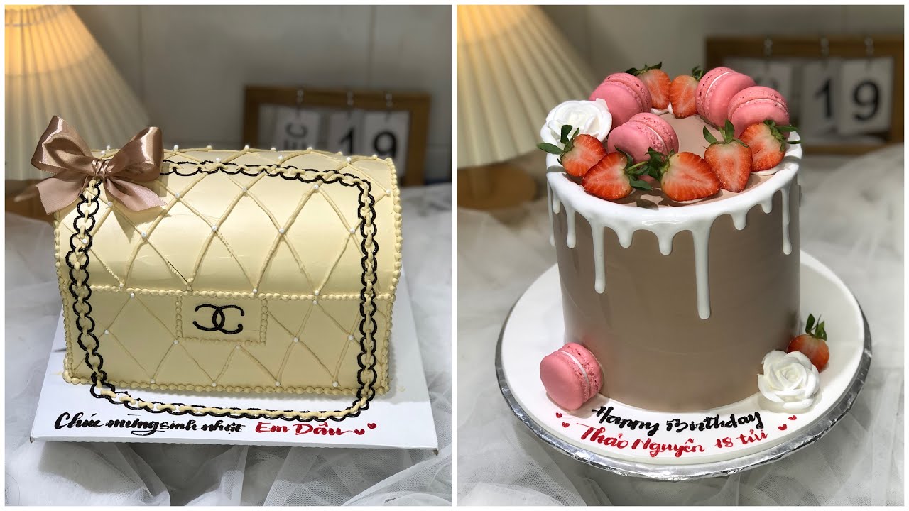 Làm bánh kem túi xách Chanel | Make a Chanel bag cake | DiêuLinh Cake