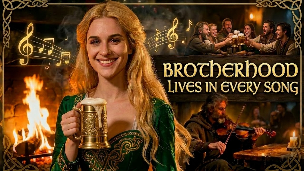 Ballad of the Firelit Tavern | Celtic Folk Song with Male & Female Vocals