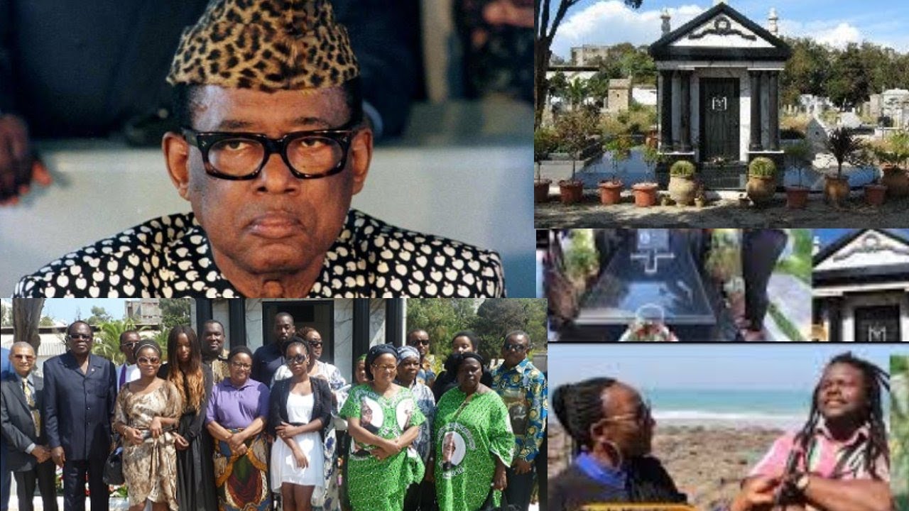 MOBUTU SESESEKO sa tombe et ses enfants au MAROC. Koko WUMBA