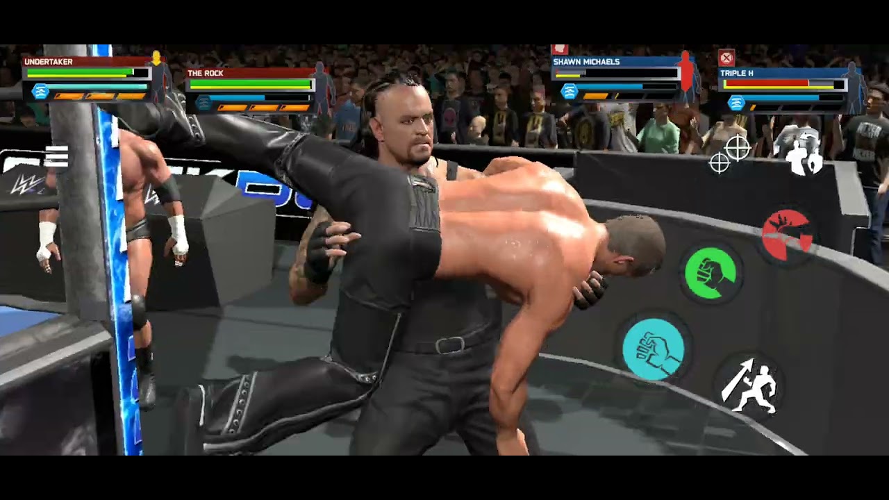 ​#WWE2K24#TheRock#Undertaker #ShawnMichaels#TripleH#WWEGames #DreamMatch#Gaming#Wrestling#TagTeam#dx
