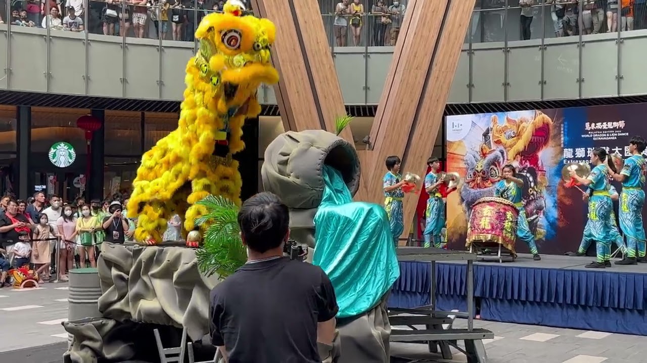 【2023 馬來西亞龙狮节大汇演】World Dragon & Lion Dance Extravaganza (Msia)~ Xuan Wu Lion dance 安邦玄龙 传统佛山狮採青 ) #3