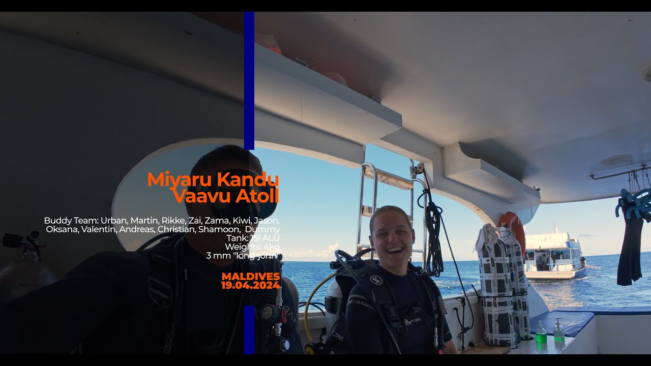 MALDIVES Dive No. 15 -  Miyaru Kandu