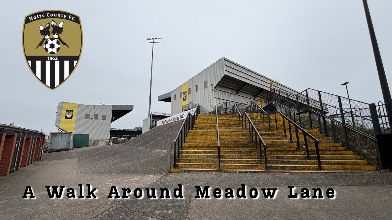 Meadow Lane - Notts County FC a brief walk around 
