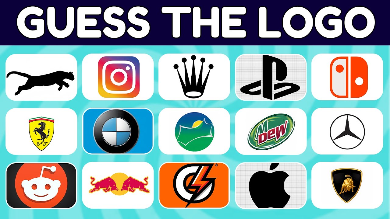 Guess the Logo Challenge 🔍 | 50 Famous Brand Logos Quiz (Easy to Hard)