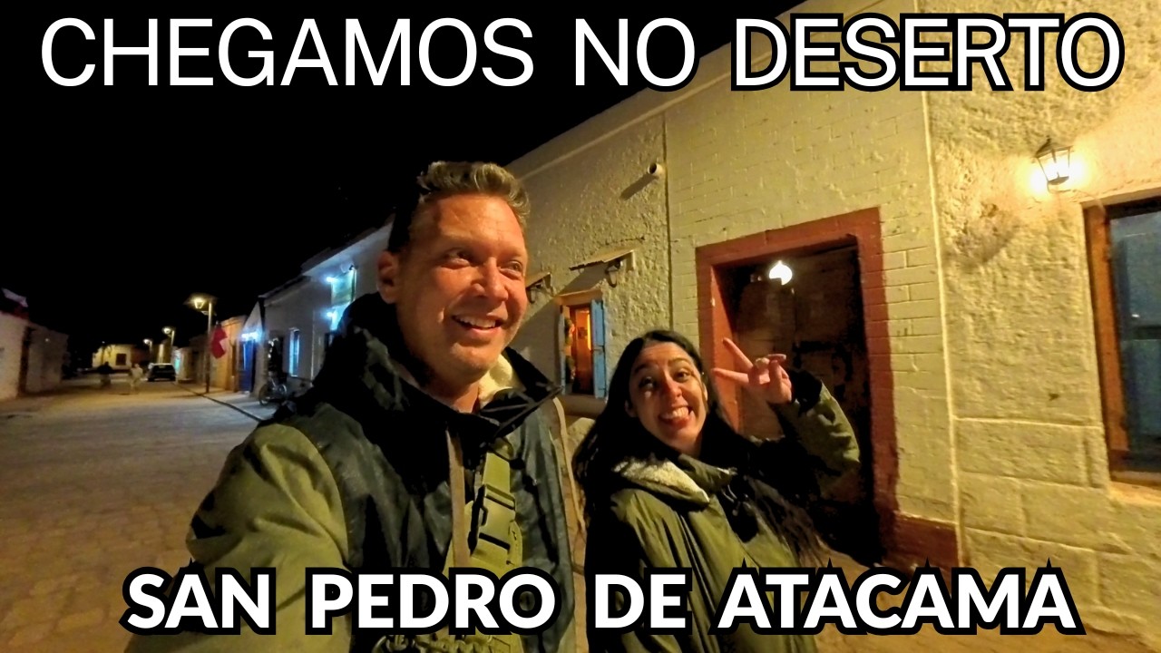 CHEGANDO A NOITE NO DESERTO DO ATACAMA