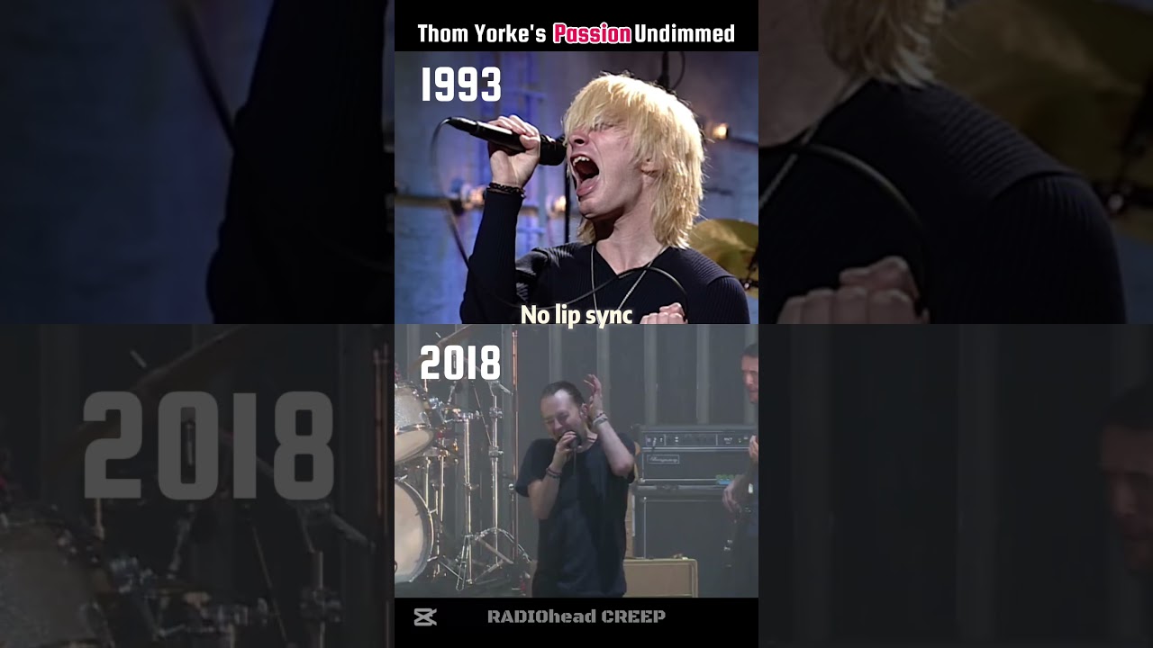 1993 vs 2018: Thom's Passion Undimmed 25 years later #nostalgia #grunge #throwback #radiohead #viral