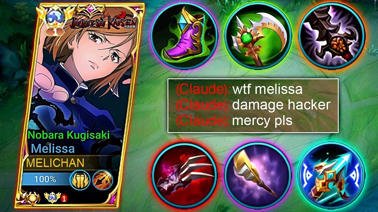 BRUTAL DAMAGE!😱 MELISSA NEW ONE SHOT BUILD! THEY THINK I'M USING CHEAT!🔥