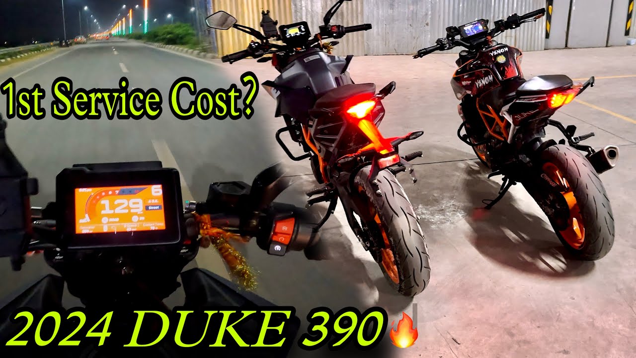 2024 KTM DUKE 390 vs DUKE 390 BS4 | 1st Service Cost of DUKE 390 | Street Race 🔥