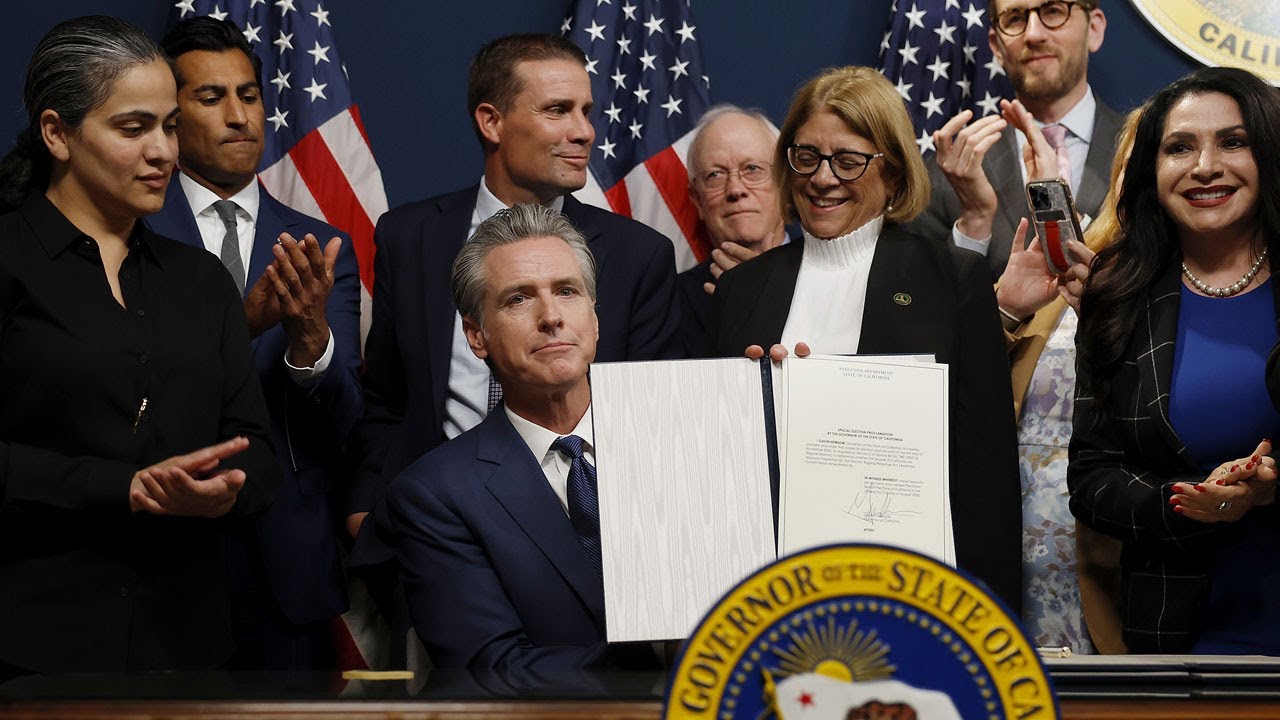 Gov. Newsom signs redistricting plan to counter Texas Republicans