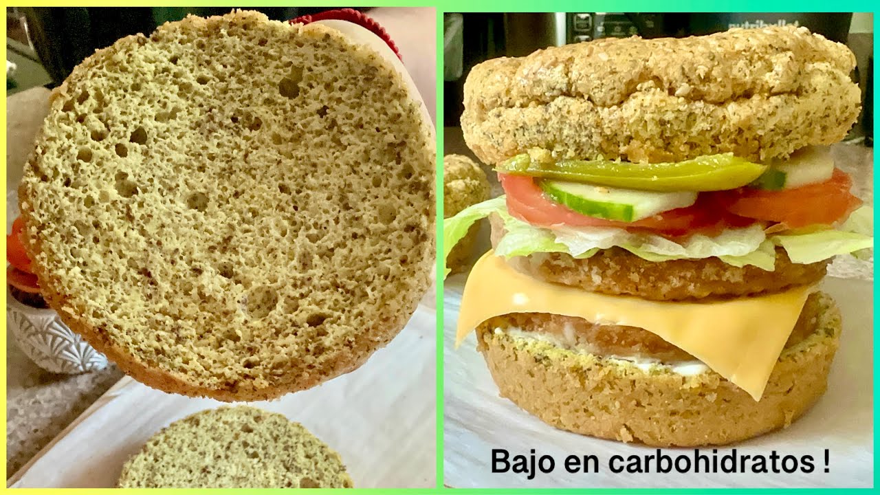 PAN DE HAMBURGUESA SIN GLUTEN Y BAJO EN CARBOHIDRATOS RECETA FACIL / MAY / keto #receta #may