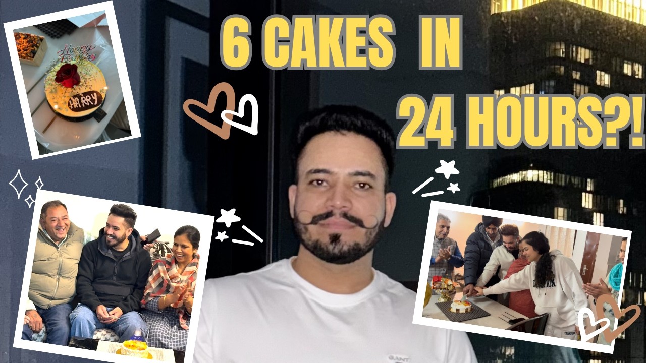 Punjabi Family Birthday Celebration 🎉 6 Cakes in 24 Hours?! | Our Wedding Journey Part 4