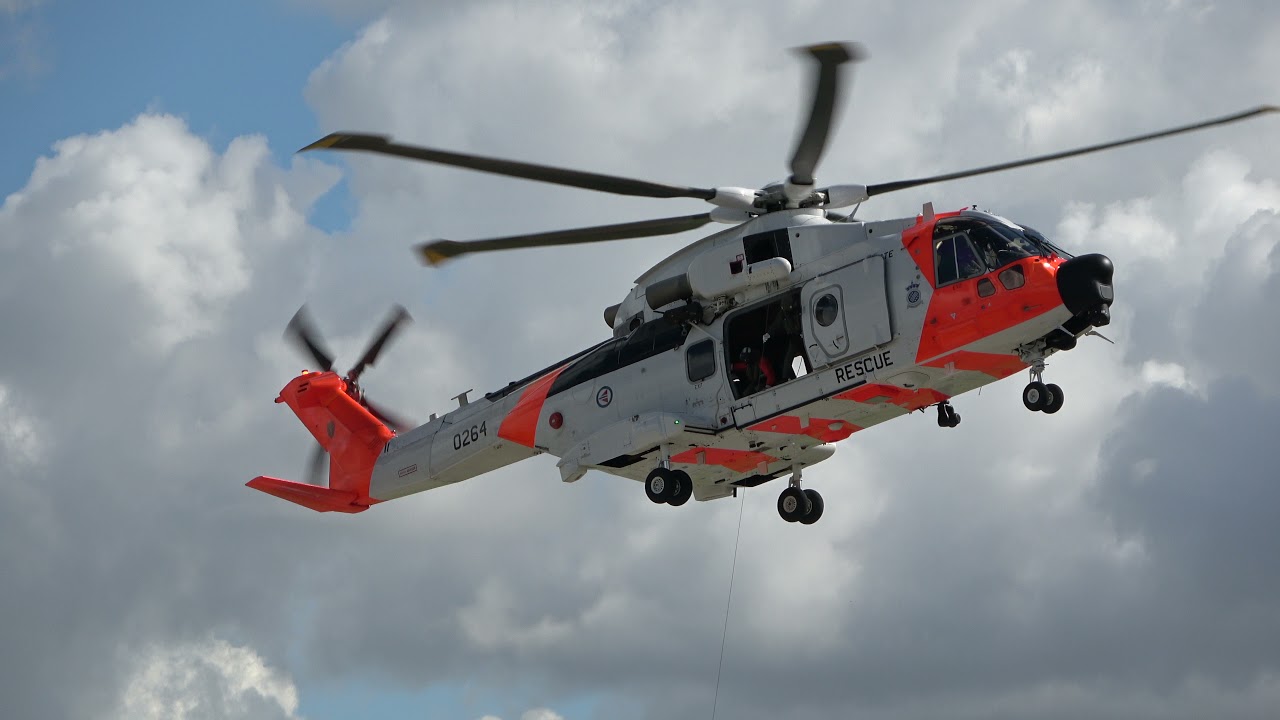 [4K] Galileo Sarmeet Koksijde - Norwegian EH-101 