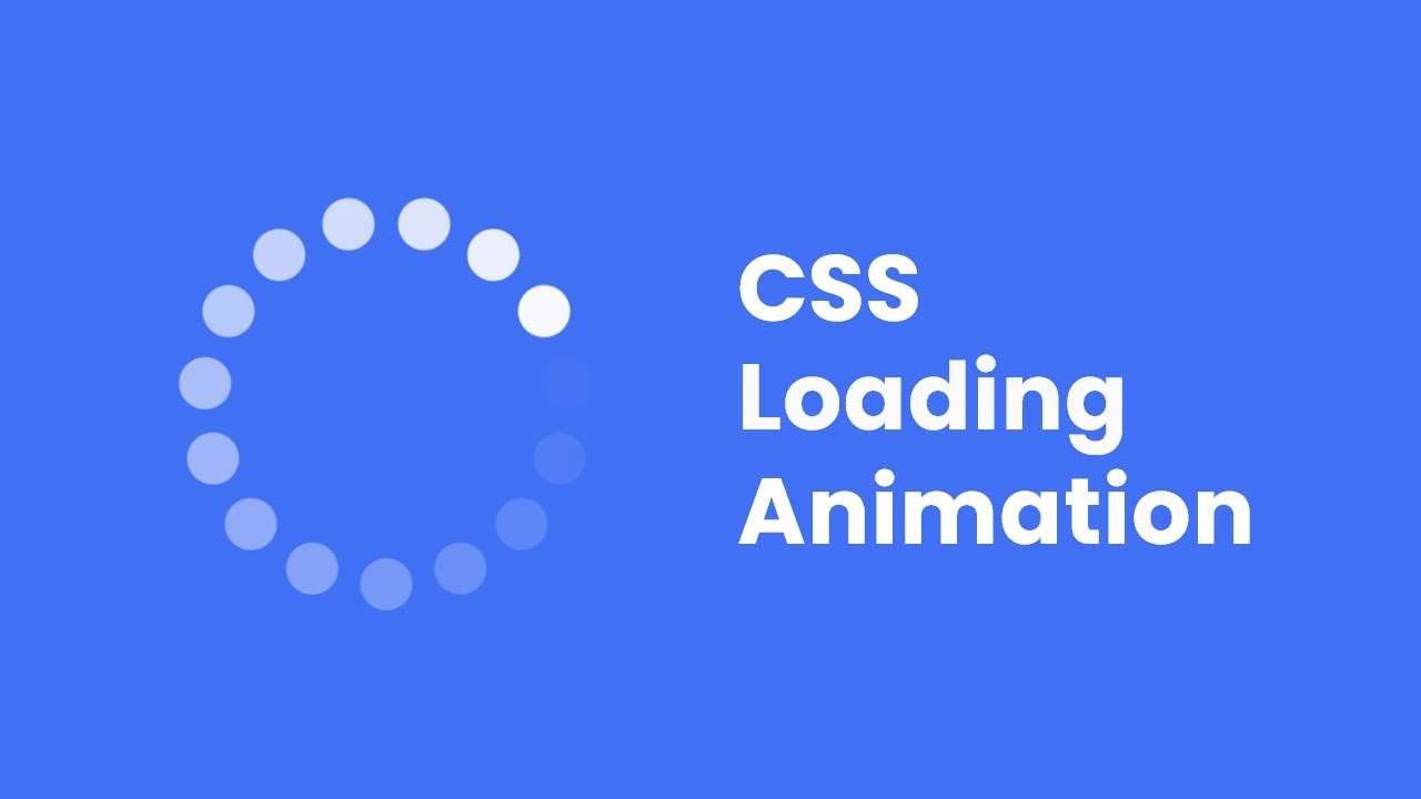 How to make a Loader in HTML & CSS | Website Loading Animation