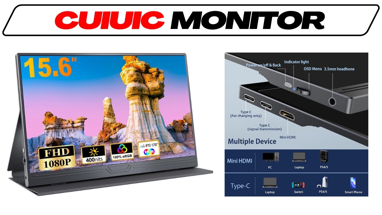 Bester tragbarer Monitor 2026? | CUIUIC GS156B2 im Test-Vergleich