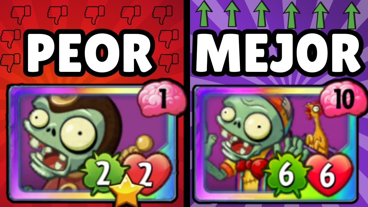 TOP Cartas Legendarias Clase CEREBRAL Plants vs Zombies Heroes