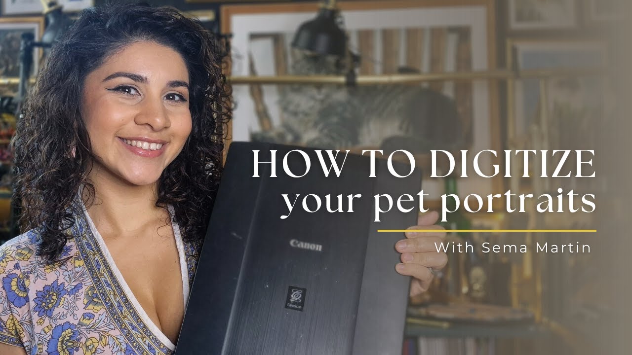 How to digitize your pet portrait commissions - E28