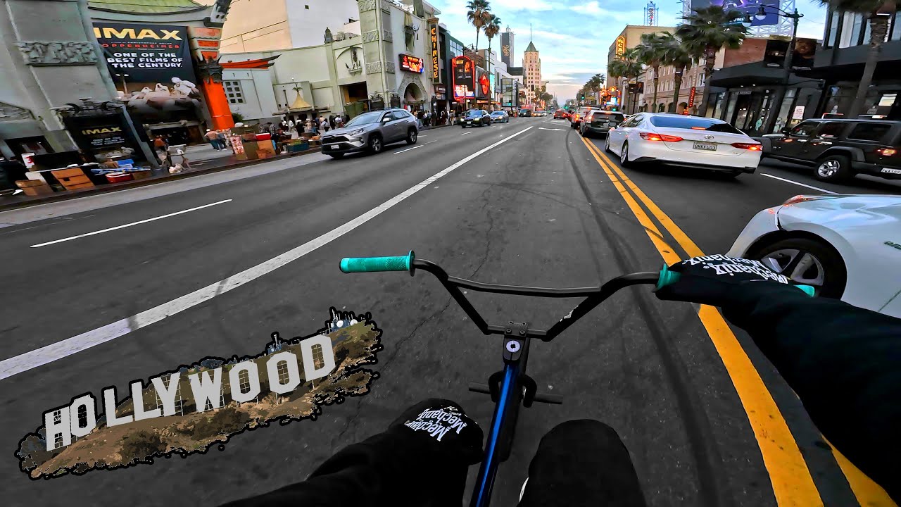 Bmx In Hollywood Blvd | Walk of fame Gopro POV